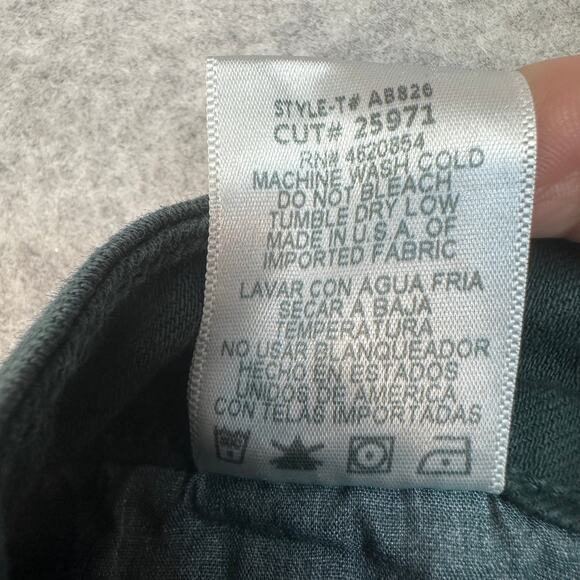 Just USA Skinny Jean SZ 30 Dark Green Mid-Rise Stretch Denim 5-Pocket Button Zip - Picture 5 of 10